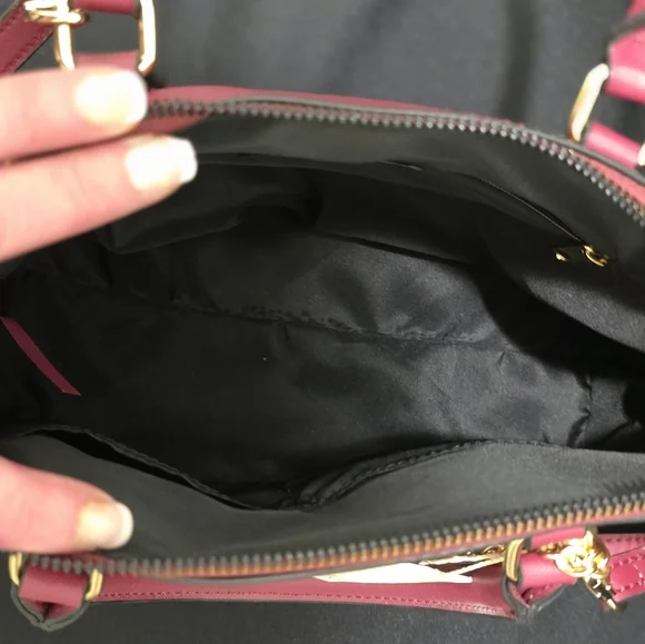 Trina Turk Rose Leather Handbag with Card Holder - Picture 6 of 6